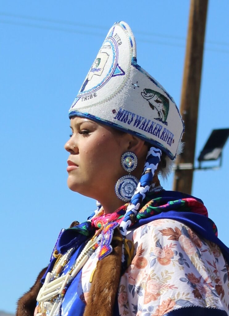 Snow Mountain Paiute Pow Wow Grand Entry - a gallery of Native American princesses.