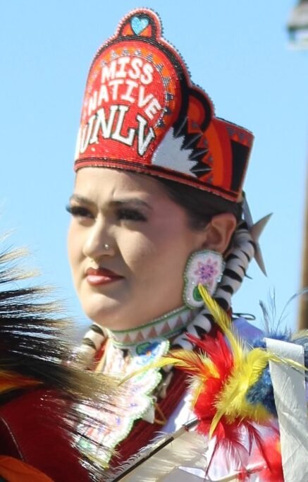 Snow Mountain Paiute Pow Wow Grand Entry - a gallery of Native American princesses.