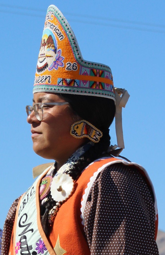 Snow Mountain Paiute Pow Wow Grand Entry - a gallery of Native American princesses.