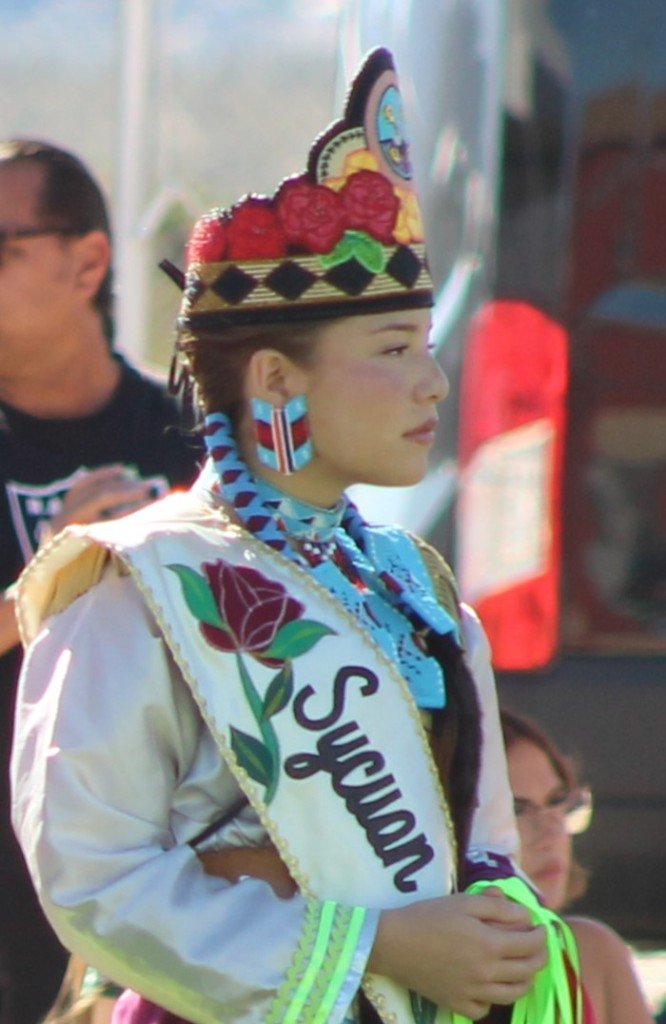 Snow Mountain Paiute Pow Wow Grand Entry - a gallery of Native American princesses.