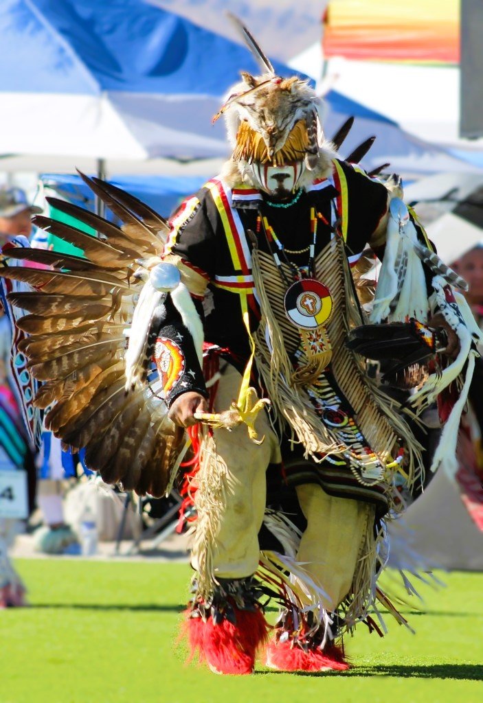 Snow Mountain Paiute Pow Wow Grand Entry - an Apache honorary leader of the Grand Entry.