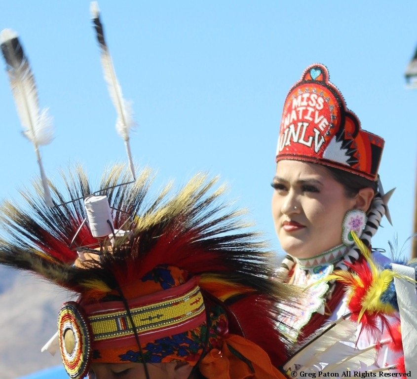 UNLV Miss Native in Grand Entry as seen in powwows: Apache; Apache Nation; Arapaho; Blackfeet; Blackfeet Nation; Blackfoot; Black Hills; Cherokee; Cherokee Nation; and Cheyenne.