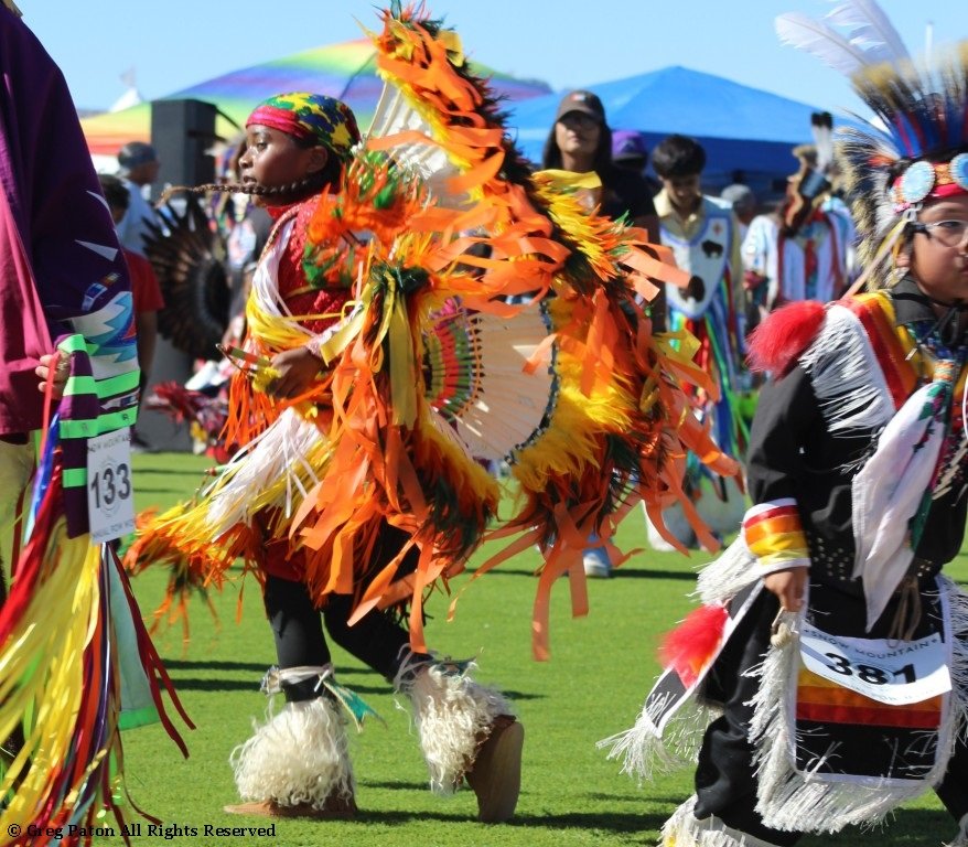 Child dances in Grand Entry as seen in powwows: Nez Perce; Ojibwe; Oneida; O’odham; Paiute; Pima; Pueblo Peoples; Seminole; and Shawnee.