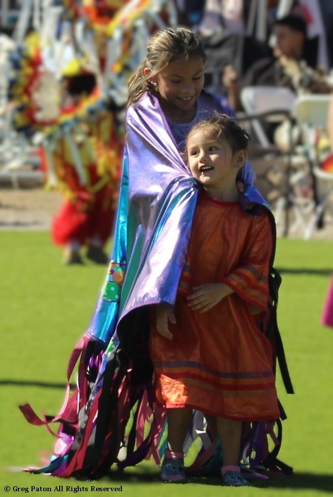 After Grand Entry children play as seen in powwows: Nez Perce; Ojibwe; Oneida; O’odham; Pima; Pueblo Peoples; Seminole; and Shawnee.