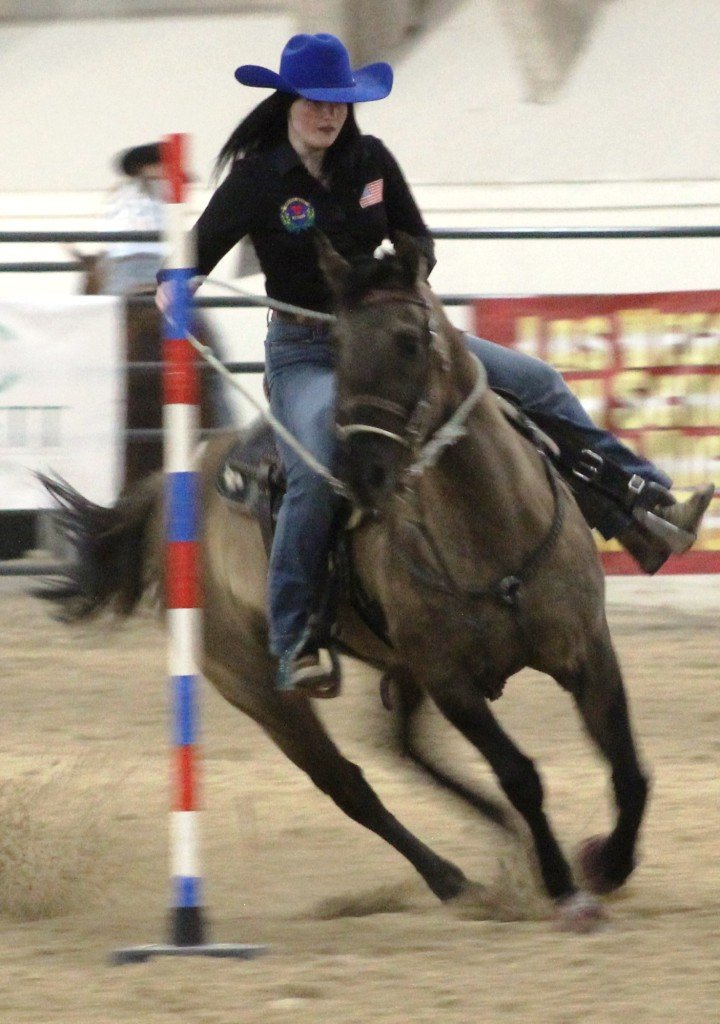 as seen in high school rodeos: Alamo; Battle Mountain; Boulder City; Pahrump; Pahrump Valley; Elko; Eureka; Fallon; Fernley; Humboldt; Moapa Valley; Spanish Springs; Washoe; Wells; White Pine; NSHSRA; Priefert Pavilion; & South Point.